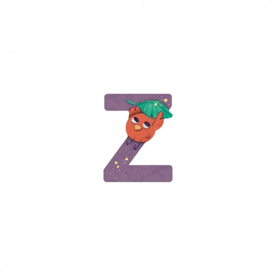 Lettre bois - z violet