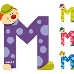 Lettre de l'alphabet clown m