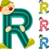 Lettre de l'alphabet clown r