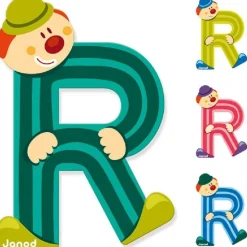 Lettre de l'alphabet clown r