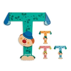 Lettre de l'alphabet clown t