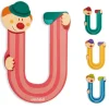 Lettre de l'alphabet clown u