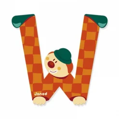 Lettre de l'alphabet clown w