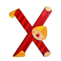 Lettre de l'alphabet clown x