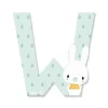 Lettre de l'alphabet pure w