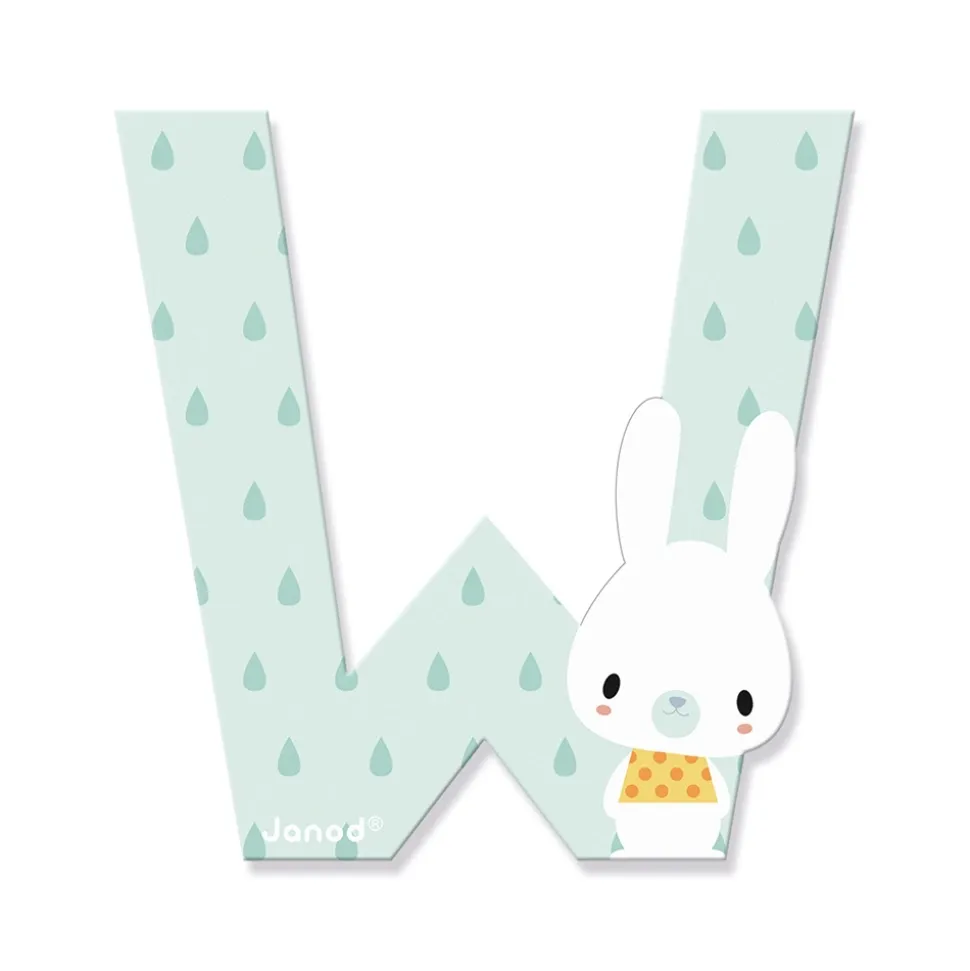 Lettre de l'alphabet pure w