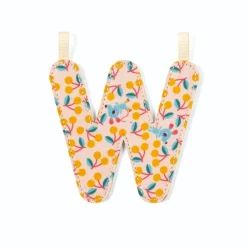 Lettre en tissu phosphorescente w