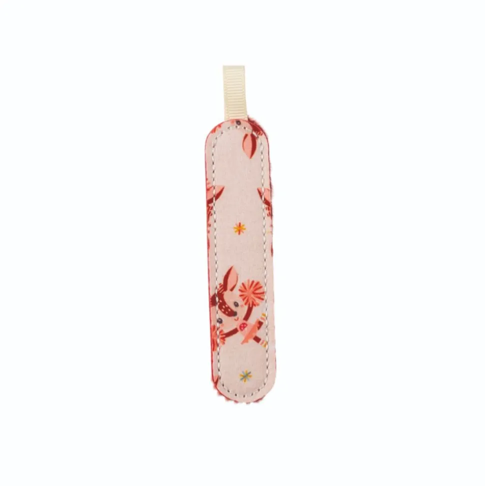 Lettre en tissu phosphorescente rose i