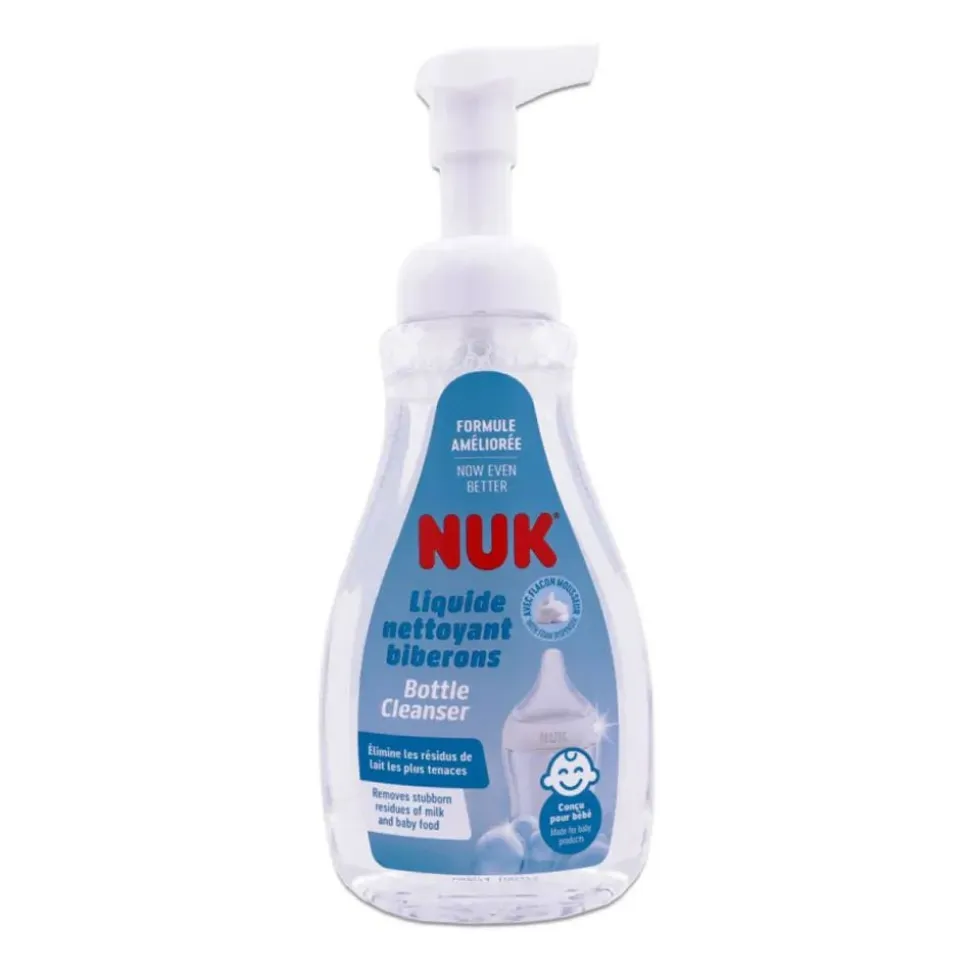 Liquide nettoyant spécial biberons 380ml avec flacon mousseur