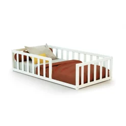 Lit au sol webaby blanc 70x140 cm