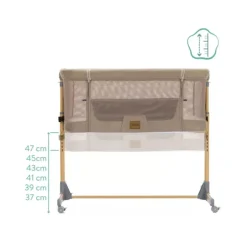 Lit bébé cododo caramel