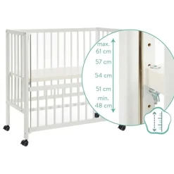 Lit bébé cododo cocon blanc