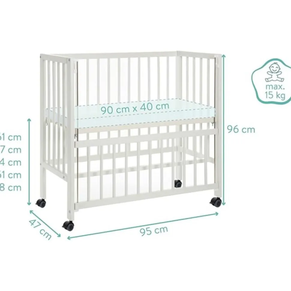 Lit bébé cododo cocon blanc