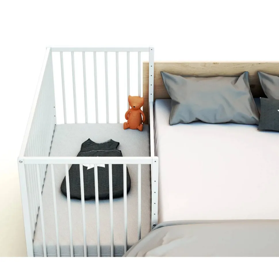 Lit bébé-cododo webaby blanc marque : at4