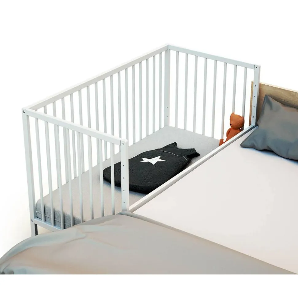 Lit bébé-cododo webaby blanc marque : at4