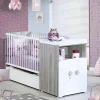 Lit bébé combiné évolutif 60x120cm en 90x190cm nao