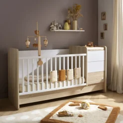 Lit bébé combiné évolutif 70x140cm paloma