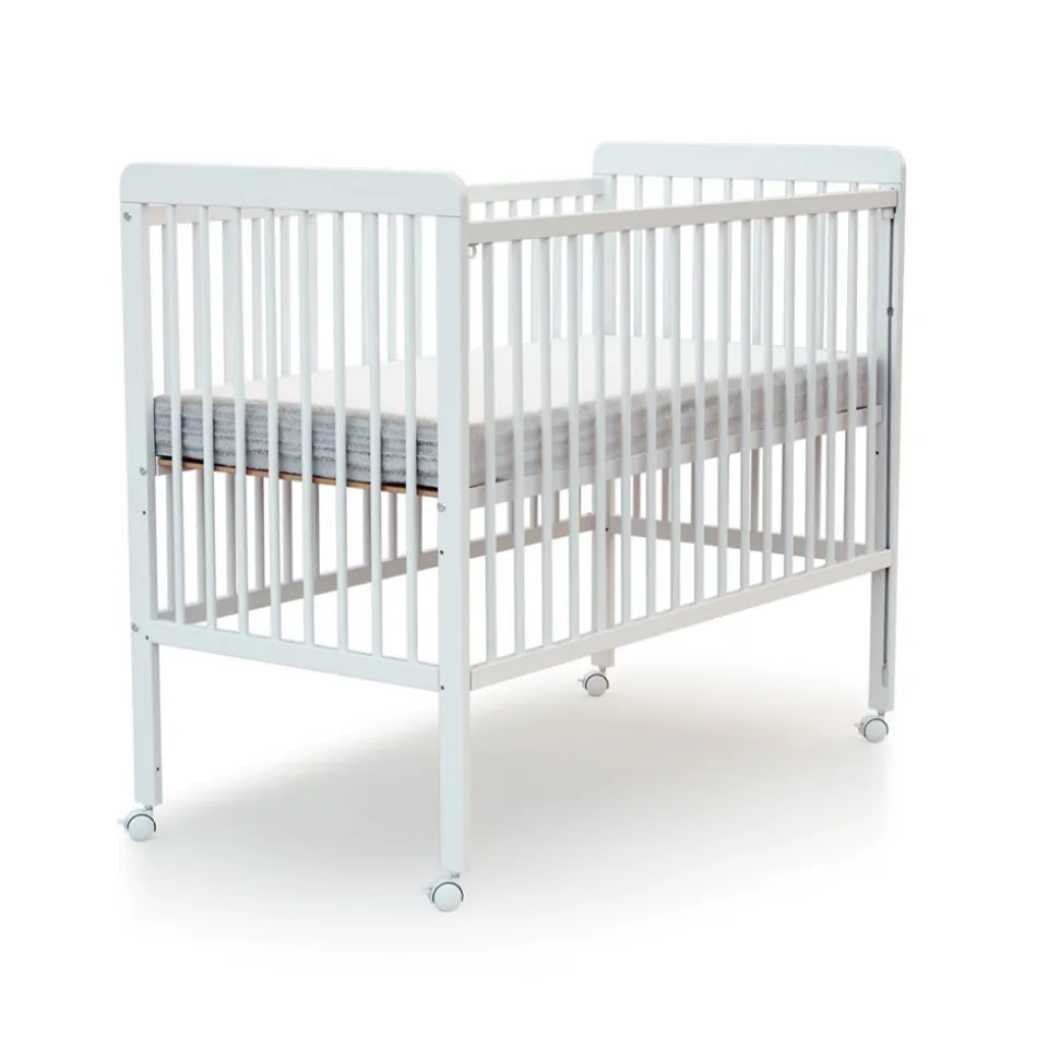 Lit bébé coulissant 60x120 cm essentiel blanc