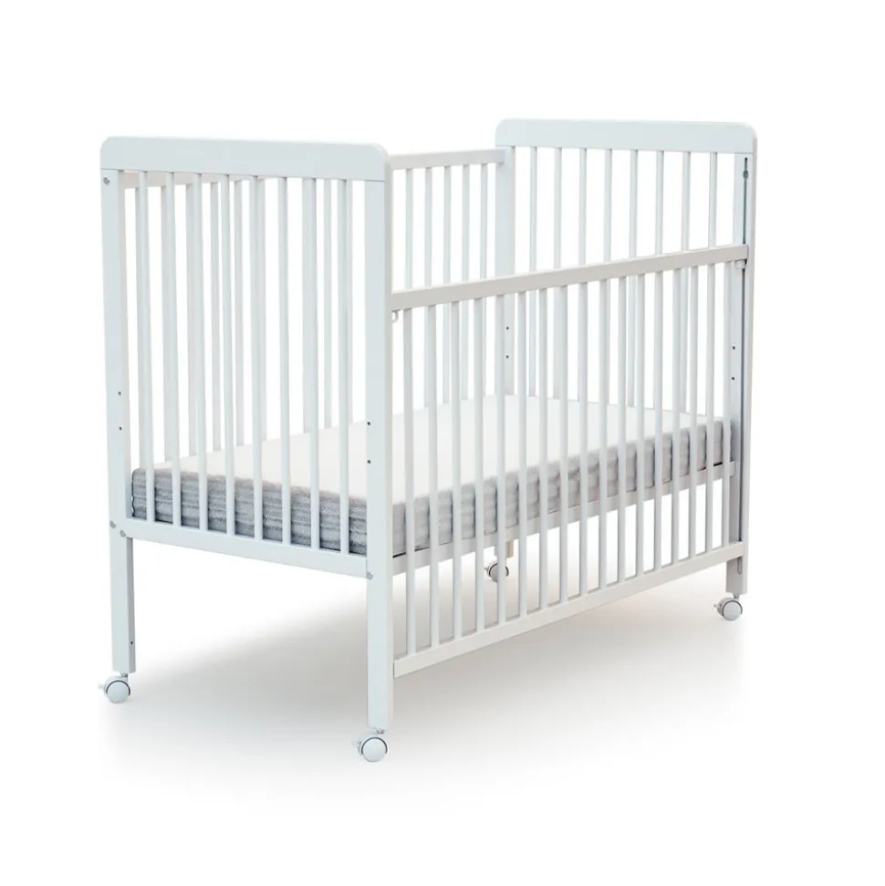 Lit bébé coulissant 60x120 cm essentiel blanc