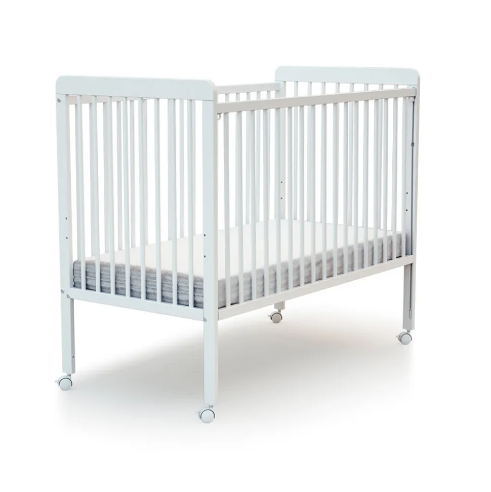 Lit bébé coulissant 60x120 cm essentiel blanc