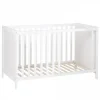 Lit bébé multifonction 60 x 120 cm blanc