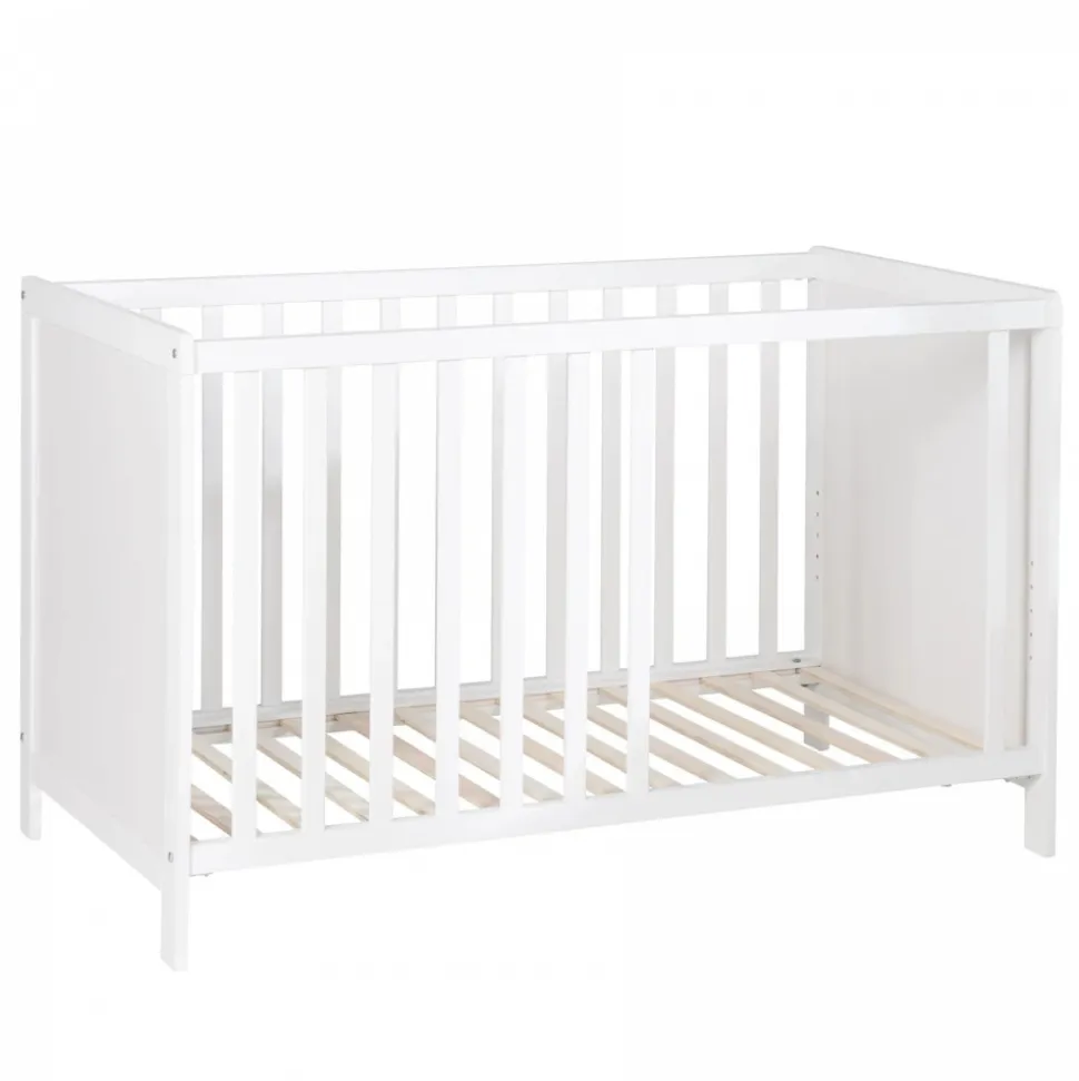 Lit bébé multifonction 60 x 120 cm blanc