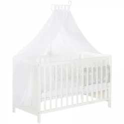 Lit bébé multifonction 60 x 120 cm blanc