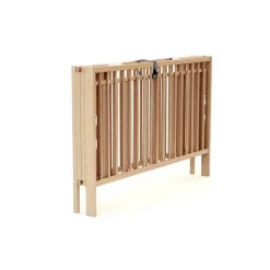Lit bébé pliant essentiel hêtre 60x120 cm