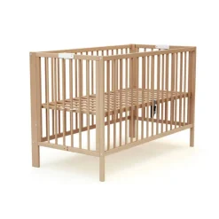 Lit bébé pliant essentiel hêtre 60x120 cm