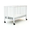 Lit bébé pliant 60x120 cm confort blanc