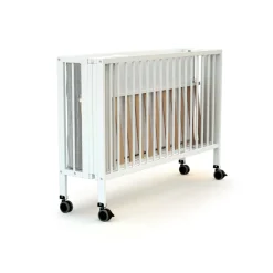 Lit bébé pliant 60x120 cm confort blanc