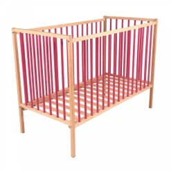 Lit bébé remi 60x120 hybride fuschia