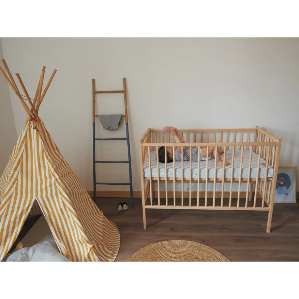 Lit bébé remi 60x120 hybride fuschia