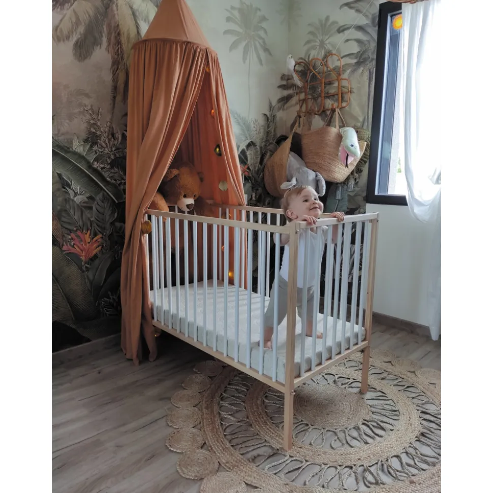 Lit bébé remi 60x120 hybride fuschia