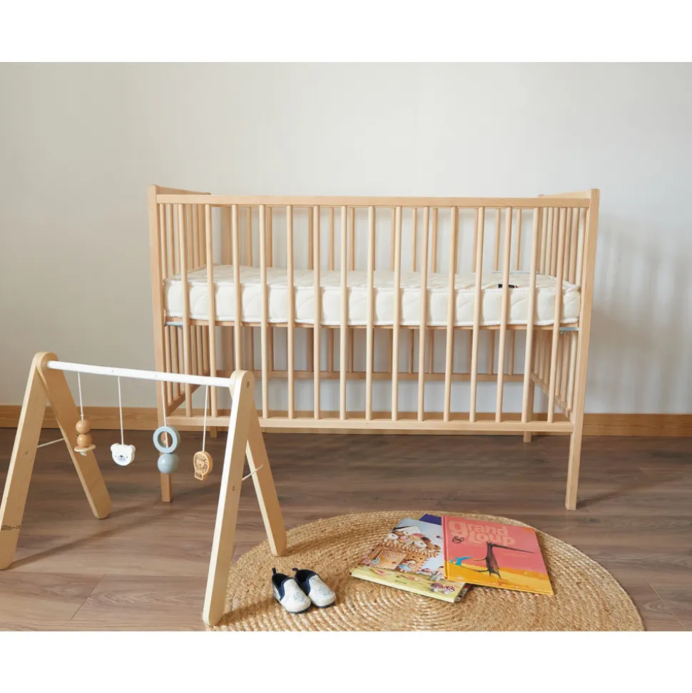 Lit bébé remi 60x120 hybride vert mint