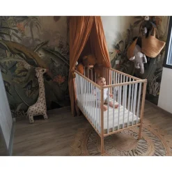 Lit bébé remi 60x120 hybride vert mint