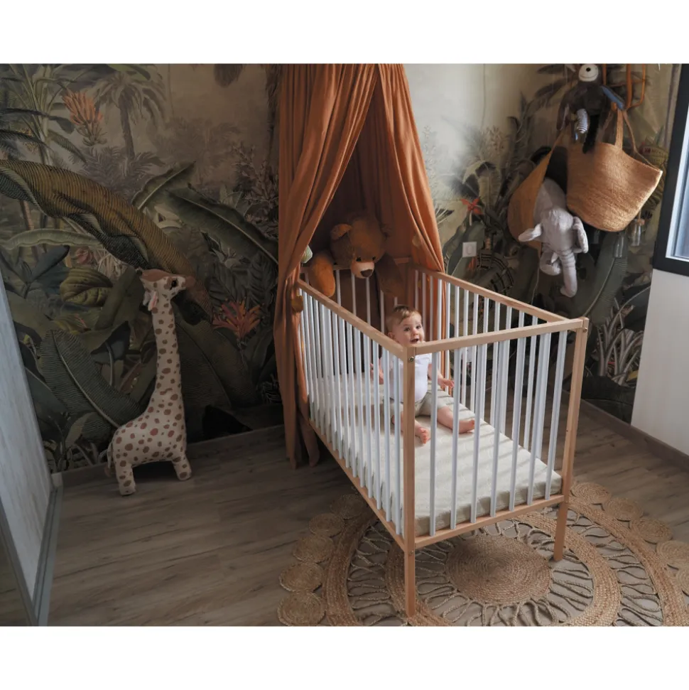 Lit bébé remi 60x120 hybride vert mint