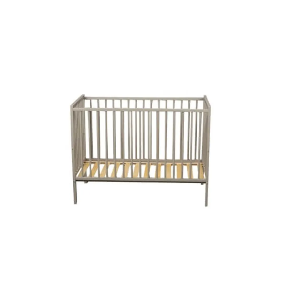 Lit bébé remi 60x120 laque gris clair