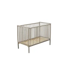 Lit bébé remi 60x120 laque gris clair