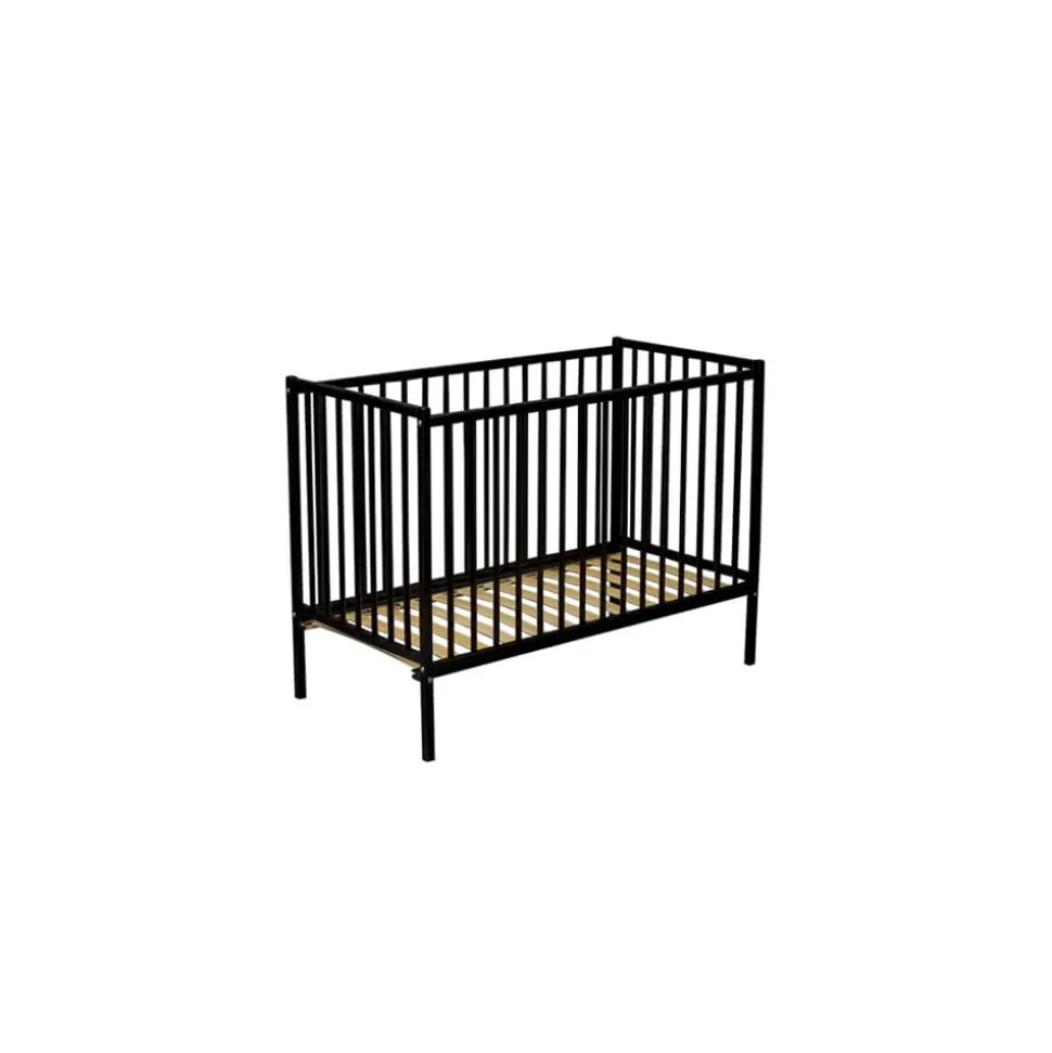 Lit bébé remi 60x120 laque noir