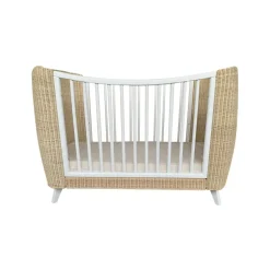 Lit bébé évolutif coquillage 70x140 cm neige