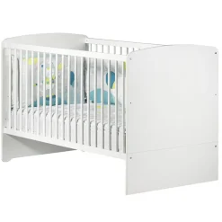 Lit bébé évolutif little big bed 70x140cm blanc
