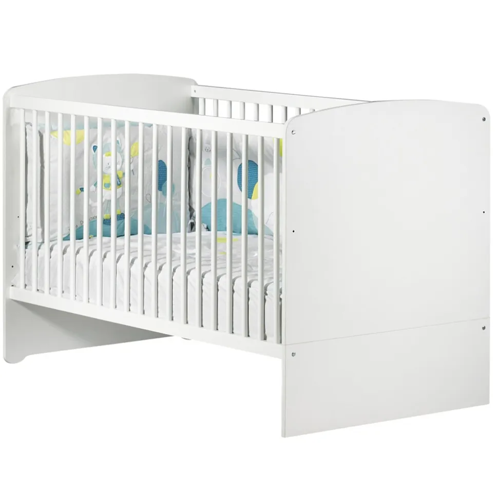 Lit bébé évolutif little big bed 70x140cm blanc