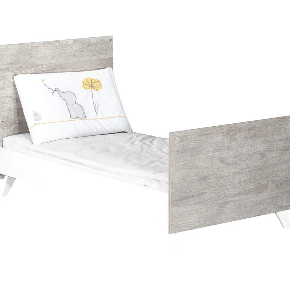 Lit bébé évolutif little big bed 70x140cm scandi gris