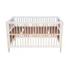 Lit bébé évolutif océania canne de rotin 70 x140 cm neige