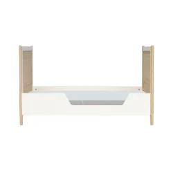 Lit bébé évolutif océania cannes de rotin 60x120 cm neige
