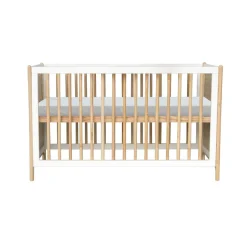 Lit bébé évolutif océania cannes de rotin 60x120 cm neige