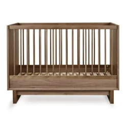Lit bébé évolutif 70 x 120 cm kyo - walnut