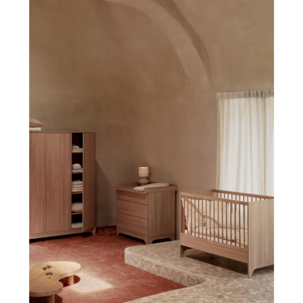 Lit bébé évolutif 120 x 60 cm tsugi - honey ash