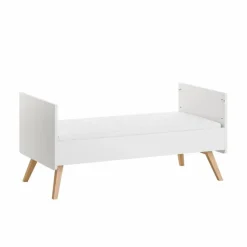 Lit bébé évolutif 70x140 cm vintage blanc
